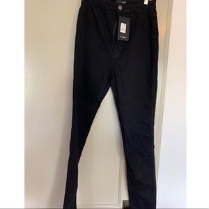 Classic High Waist Skinny Jeans Shorter Length